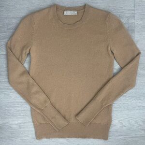 Everlane Tan Cashmere Crew Neck Sweater XXS